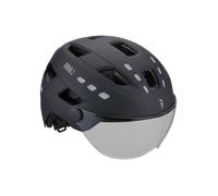 Bbb District Led Faceshield Urban Helmet Noir