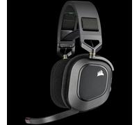 Corsair Casque Gaming HS80 Wireless, Dolby Atmos, sans-fil 18 m, 20 h, micro omni, PS5/PS4, Carbone