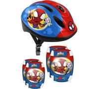 Casque + Coudieres/Genouilleres STAMP - Spidey pour enfant - Glisse urbaine
