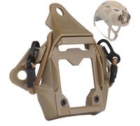 Casque Coupe Haute NVG Shroud Support de Vision Nocturne Tactique Léger for Casques Rapides(Brown)