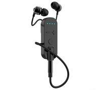 Casque cravate sans fil avec ANC+ENC, micro à clipser BT 5.2, batterie 60H, prise jack 3,5 mm pour téléphone et PC (noir)