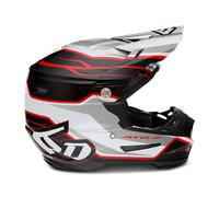 Casque Cross 6D ATR-2 Phase Blanc/RougeL Blanc,Rouge