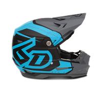 §Casque Cross 6D ATR-2Torque Cyan Gris Mat§