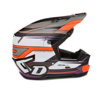 Casque Cross 6D ATR-3 Hyper Brillant Orange Néon/VioletS Brillant Orange Néon,Violet
