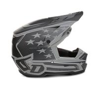 Casque Cross 6D ATR-3 Patriot Noir MatL Noir Mat
