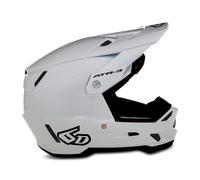 Casque Cross 6D ATR-3 Solid Blanc brillantS Blanc brillant