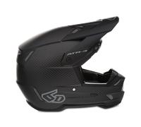 Casque Cross 6D ATR-3 Solid Noir MatL Noir Mat