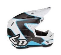 Casque Cross 6D ATR-3 Wave Cyan brillant/blancXS Cyan brillant,blanc
