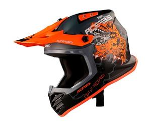 casque cross acerbis profile junior - noir / orange M