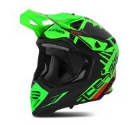 Acerbis X-Track 2023 Casque de motocross, noir-vert, taille XS