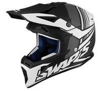 Casque Cross Adulte SWAPS Blur S818 - Noir / Blanc Mat M