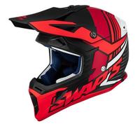 Casque Cross Adulte SWAPS Blur S818 - Noir - Rouge Mat L