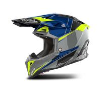 AIROH Casque moto Aviator 3 Push Blue Gloss XS