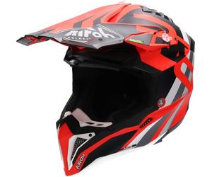 Casque cross AIROH AVIATOR 3 RAINBOW noir-orange fluo XL