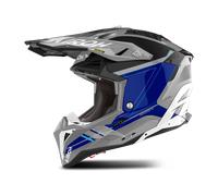 Airoh Aviator 3 Saber, casque à croix S Gris/Bleu/Noir Gris/Bleu/Noir