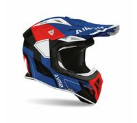 Casque Cross AIROH AVIATOR ACE 2 SHIELD Bleu/Rouge Brillant Ece 22.06