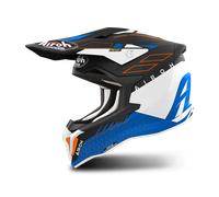 Casque Cross AIROH Strycker Skin Bleu MatL Bleu Mat