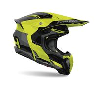 Airoh Twist 3 Fancy Casque de motocross, noir/gris/jaune fluo, Taille XXL (63)