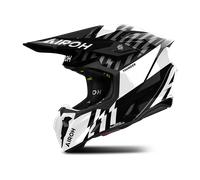 Casque Cross Airoh Twist 3 Thunder Noir/Blanc brillantL Noir,Blanc brillant