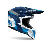 Airoh Casque Tout-Terrain WRAAAP CONQUER Bleu brillant XL