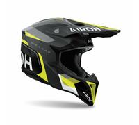Casque Cross AIROH WRAAAP CONQUER Jaune Mat