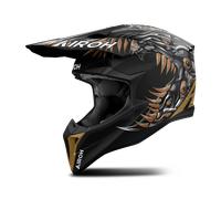 Casque Cross Airoh Wraaap Cyborg Noir MatL Noir Mat