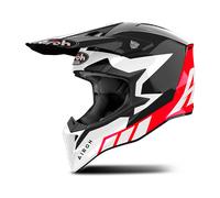 Airoh Wraaap Reloaded Casque de motocross, noir-blanc-rouge, taille 2XL
