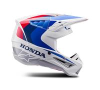 Alpinestars SM5 Honda Casque de motocross, blanc-rouge-bleu, taille S pour homme