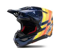 ALPINESTARS Casque moto S-M10 LTD Edition 25 Dark Blue / Orange / Yellow Fluo / Red XS