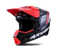 Alpinestars S-M3 Radium Casque de motocross, noir-rouge, taille L pour homme