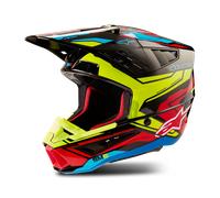Alpinestars S-M5 Action 2, casque de motocross XL Noir/Jaune Néon/Rouge/Bleu Noir/Jaune Néon/Rouge/Bleu
