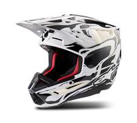 Alpinestars Casque de motocross S-M5 Mineral 2024 ECE 22.06 Gris clair Taille M (57/58)