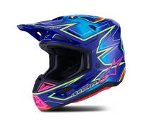 Alpinestars Casque cross S-M7 Cast ECE22.06 Fluo Bleu/Rose/Jaune 2026 Taille L