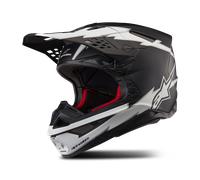 Alpinestars Supertech S-M10 Ampress 2024 Casque de motocross, noir-blanc, taille XL pour homme