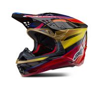 Alpinestars Supertech S-M10 Era, casque de motocross XS Noir/Or/Jaune/Rouge Noir/Or/Jaune/Rouge