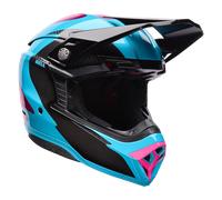 Bell Moto-10 Spherical Fluid, casque de motocross L Noir/Turquoise/Fuchsia Noir/Turquoise/Fuchsia