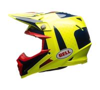 Casque Cross BELL Moto-9 Flex Vice Bleu/JauneS Bleu,Jaune