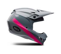 Bell MX-10 MIPS Aviator Casque de motocross, gris/rose, Taille XL (61/62)