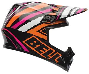 Casque cross BELL MX-9 TAGGER SCRUB PINK sw-rose-orange M