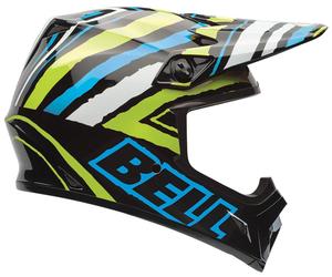 Casque cross BELL MX-9 TAGGER SCRUB PSYCHO sw-bleu-vert S