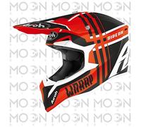 Casque Cross Enduro Airoh Wraap Broken Orange Mat HRT ECE 22.05 Moto Off-Road