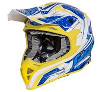 casque cross / enduro premier exige qx12 bleu / blanc / jaune XL