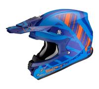 casque cross / enduro scorpion vx21 urba bleu / orange S