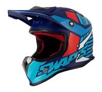 Casque Cross Enfant SWAPS S885 - Bleu - Rouge - Blanc M