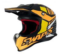 Casque Cross Enfant SWAPS S885 - Noir - Jaune - Orange M