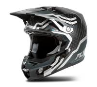 Casque Cross FLY Racing Formula S Carbon Byte V26 Noir Carbone/Gris/ArgentM Noir Carbone,Gris,Argent