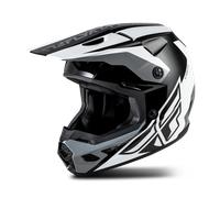 Fly Racing Kinetic Crest, casque de motocross M Noir/Gris/Blanc Noir/Gris/Blanc