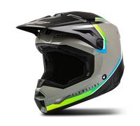 Fly Racing Kinetic Vision, casque croisé XL Gris/Noir/Bleu/Vert Gris/Noir/Bleu/Vert