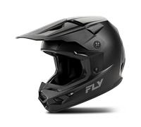 Fly Racing Kinetic Solid, casque de motocross S Noir Mat Noir Mat