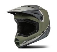 Fly Racing Kinetic Vision, casque croisé S Mat Olive/Gris/Gris Clair Mat Olive/Gris/Gris Clair